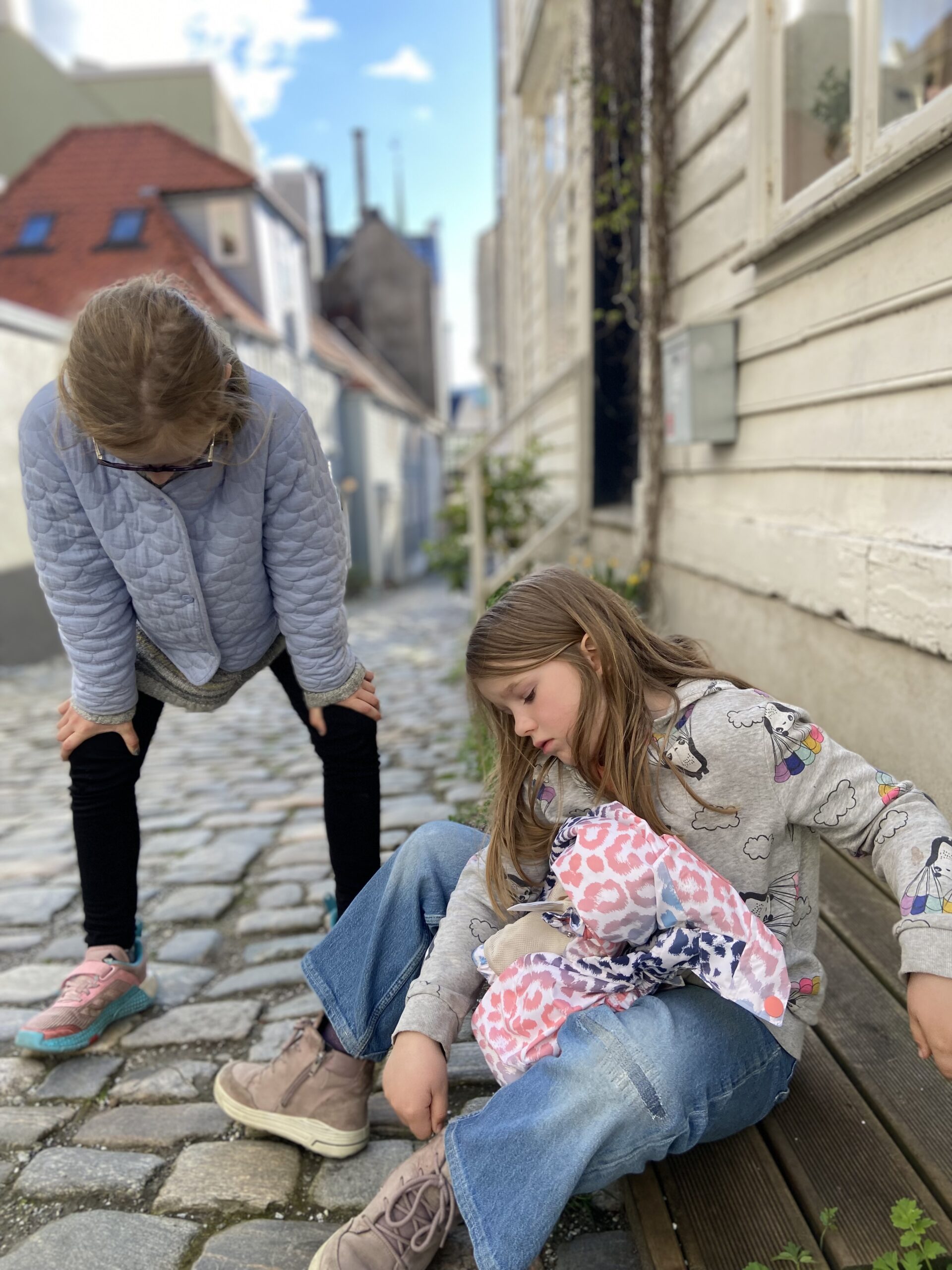 Cobblestone, alleys and wooden houses